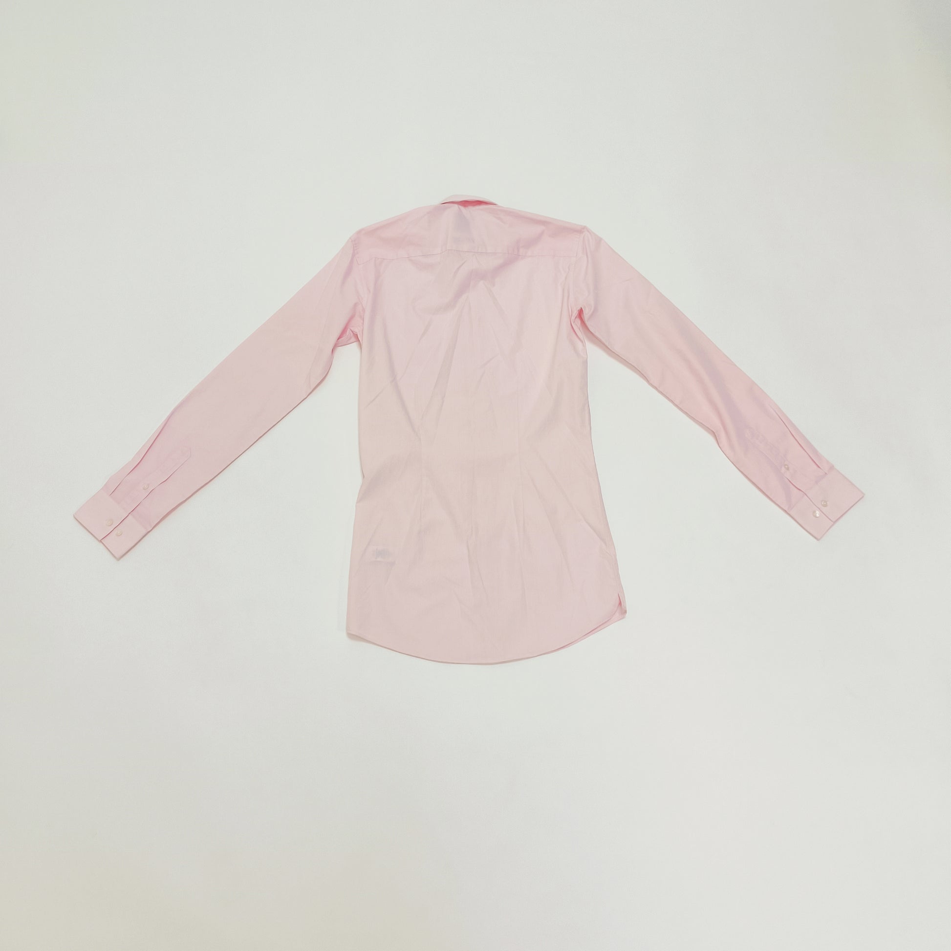 Light Pink Mens Slim Fit Dress Shirt Size Small | Preloved