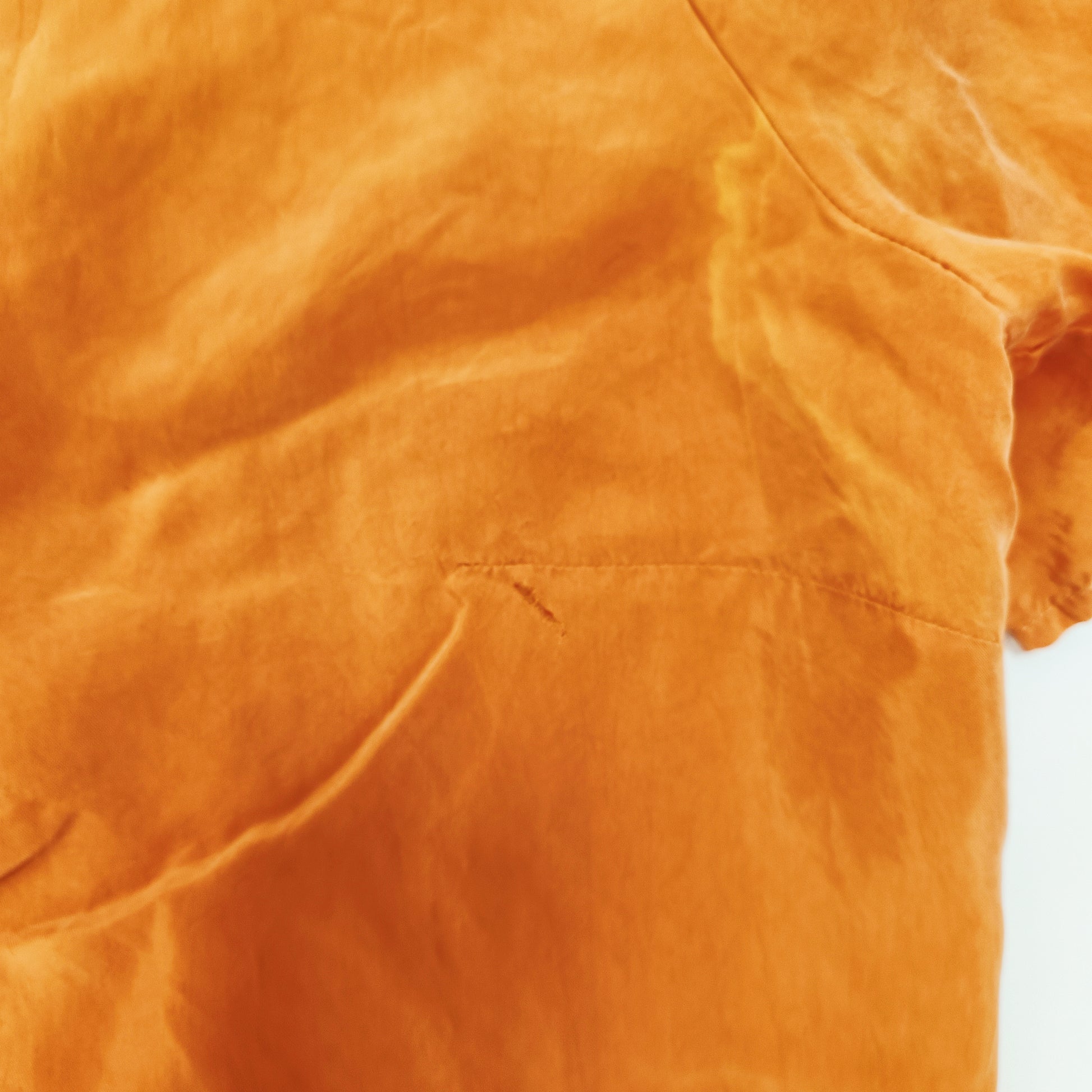 Orange Boxy FIt Short Sleeve Shirt Size Large | Preloved