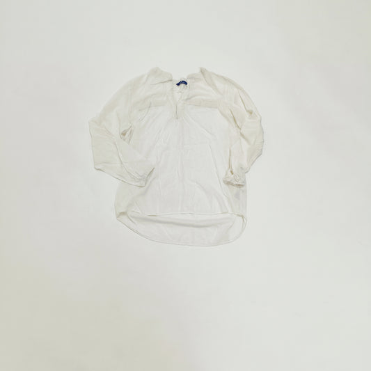 White Long Sleeve Womens Blouse Size Small | Preloved