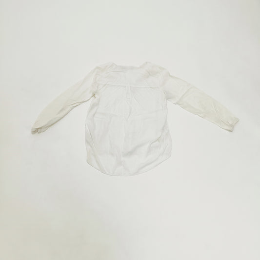 White Long Sleeve Womens Blouse Size Small | Preloved