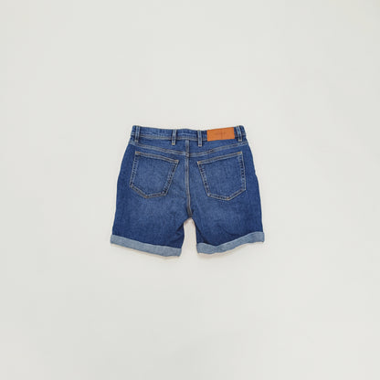Mid Wash Mid Waist Womens Denim Shorts Size Medium | Preloved