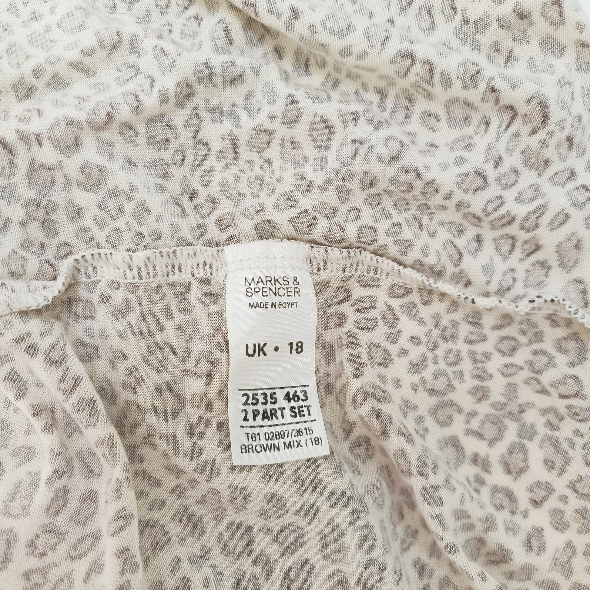 Lace Edged Strappy Leopard Print Vest Top Size Large | Preloved