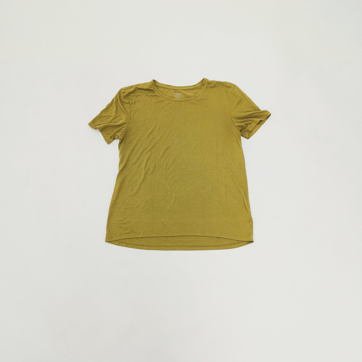 Khaki Green Short Sleeve Crew Neck T-Shirt Size Small | Preloved