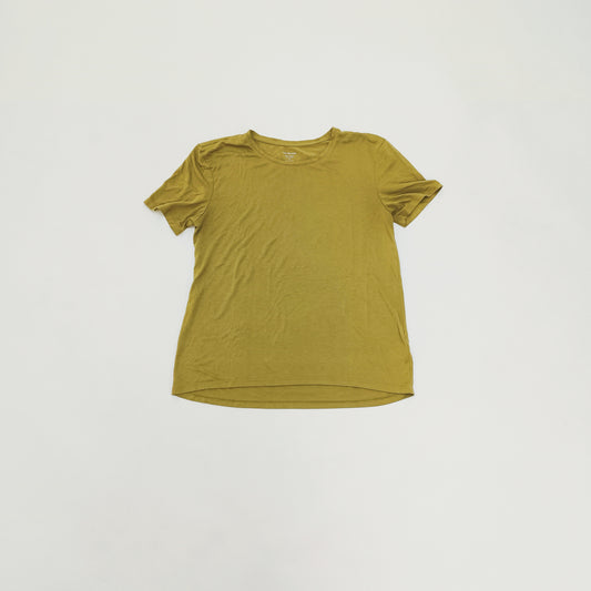 Khaki Green Short Sleeve Crew Neck T-Shirt Size Small | Preloved