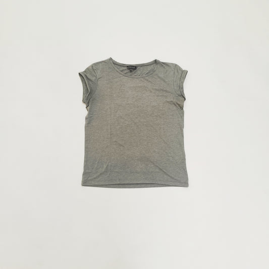 Grey Scoop Neck Womens Short Sleeve T-Shirt Size Small | Preloved