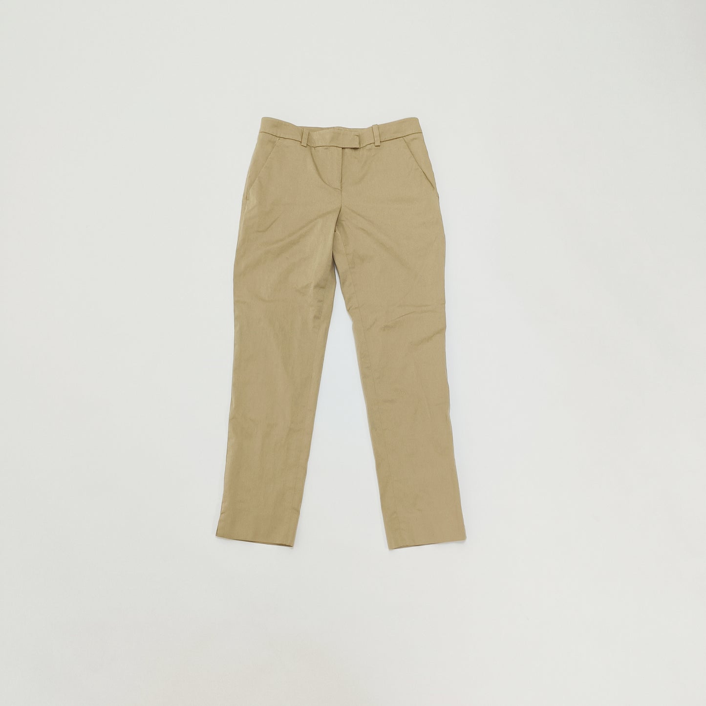 Light Brown Straight Leg Tailored Trousers Size Small | Preloved