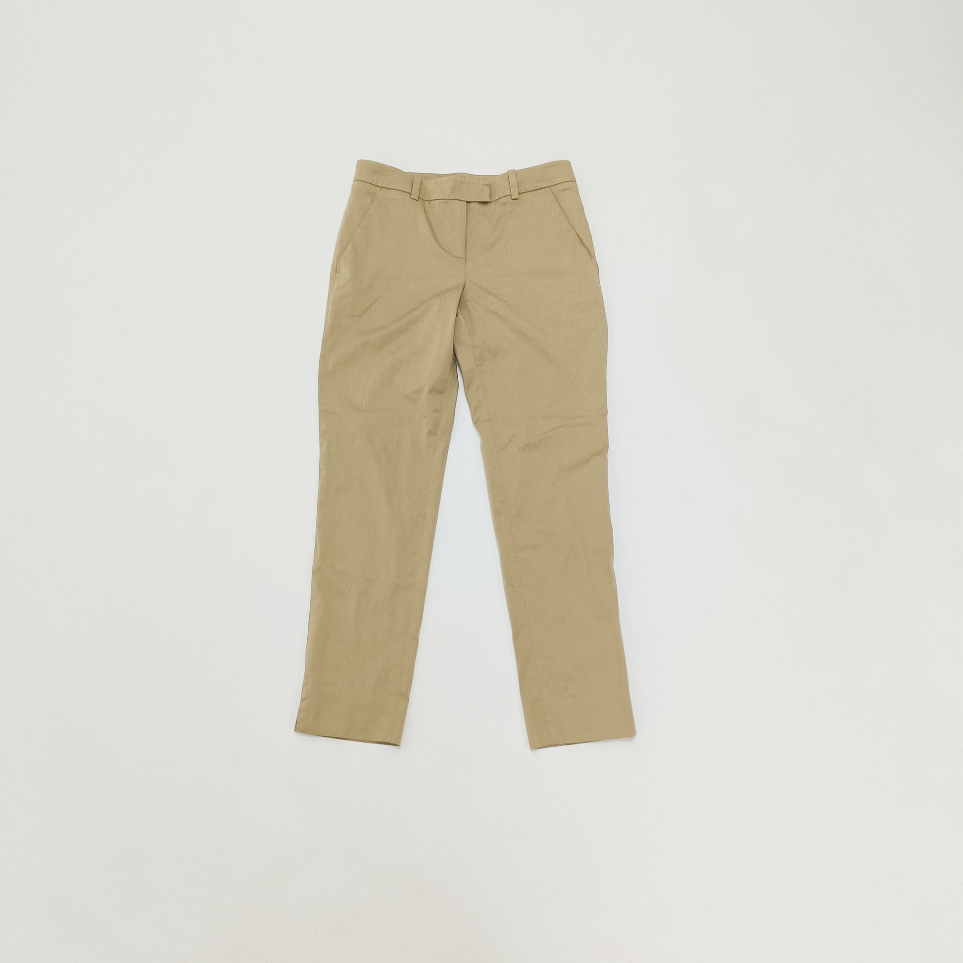 Light Brown Straight Leg Tailored Trousers Size Small | Preloved