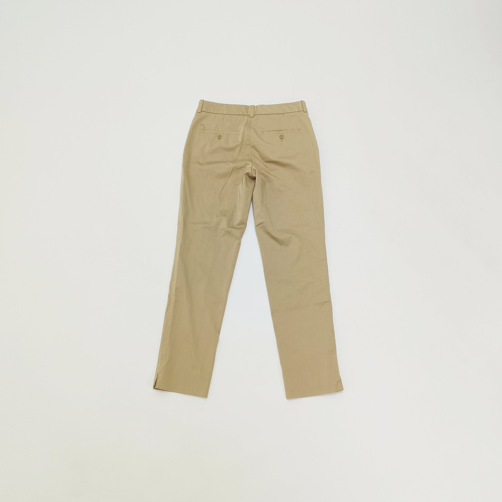 Light Brown Straight Leg Tailored Trousers Size Small | Preloved