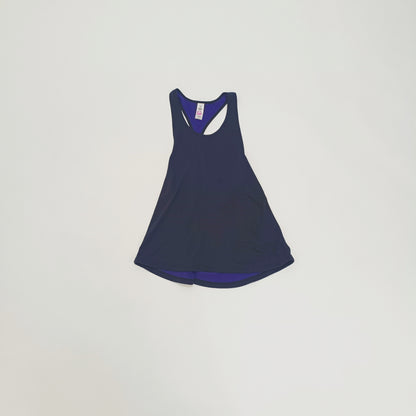 Black & Purple Halter Neck Vest Top Size Small | Preloved
