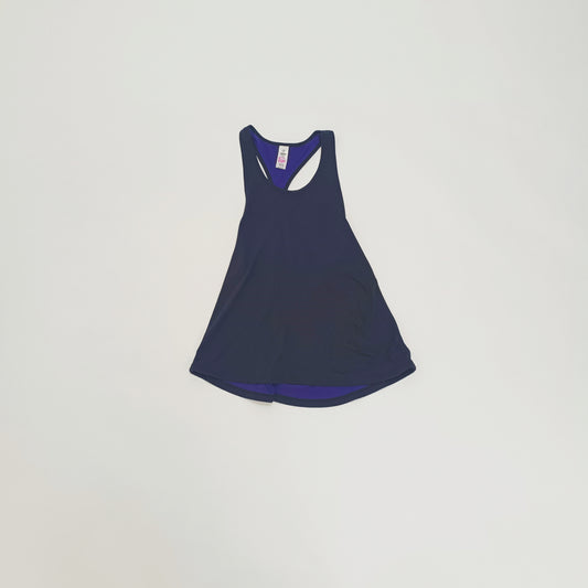 Black & Purple Halter Neck Vest Top Size Small | Preloved