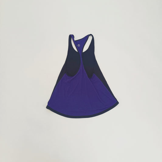 Black & Purple Halter Neck Vest Top Size Small | Preloved