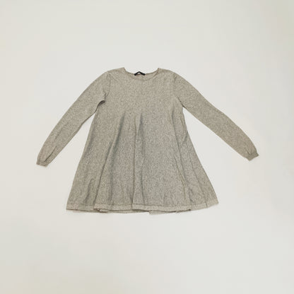 Grey Flared Mini Dress Size Medium | Preloved