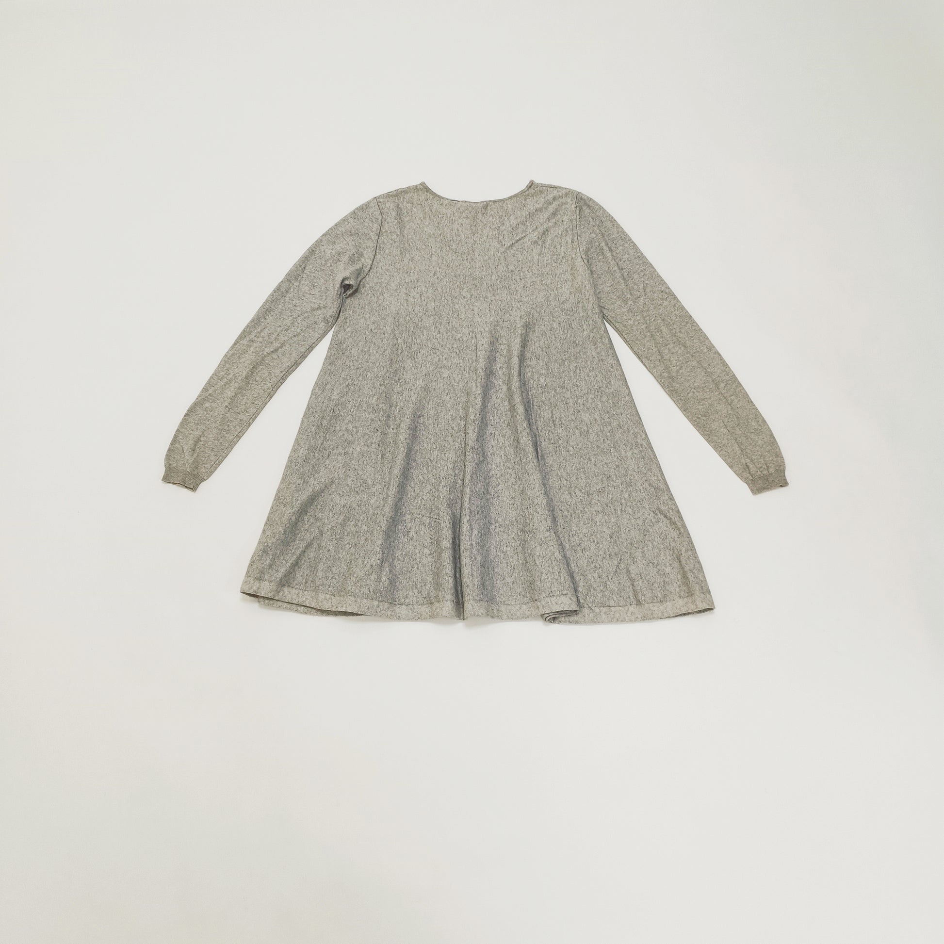 Grey Flared Mini Dress Size Medium | Preloved