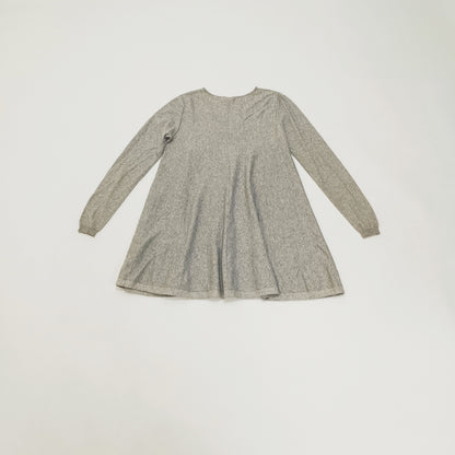 Grey Flared Mini Dress Size Medium | Preloved