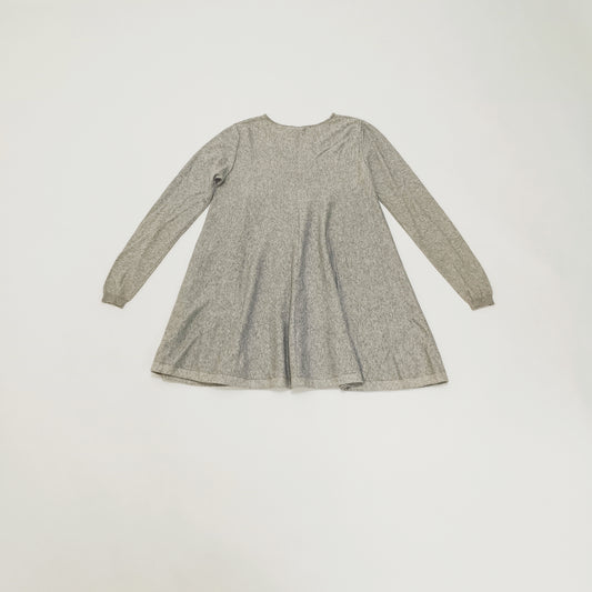 Grey Flared Mini Dress Size Medium | Preloved