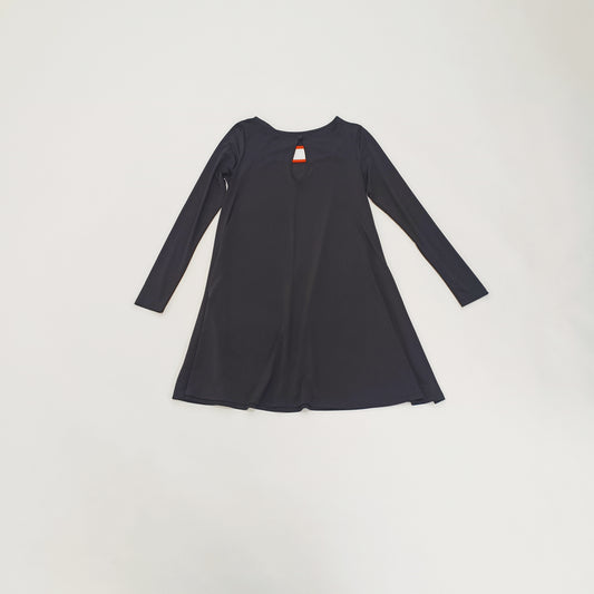 Black Cut Out Flared Mini Dress Size Small | Preloved