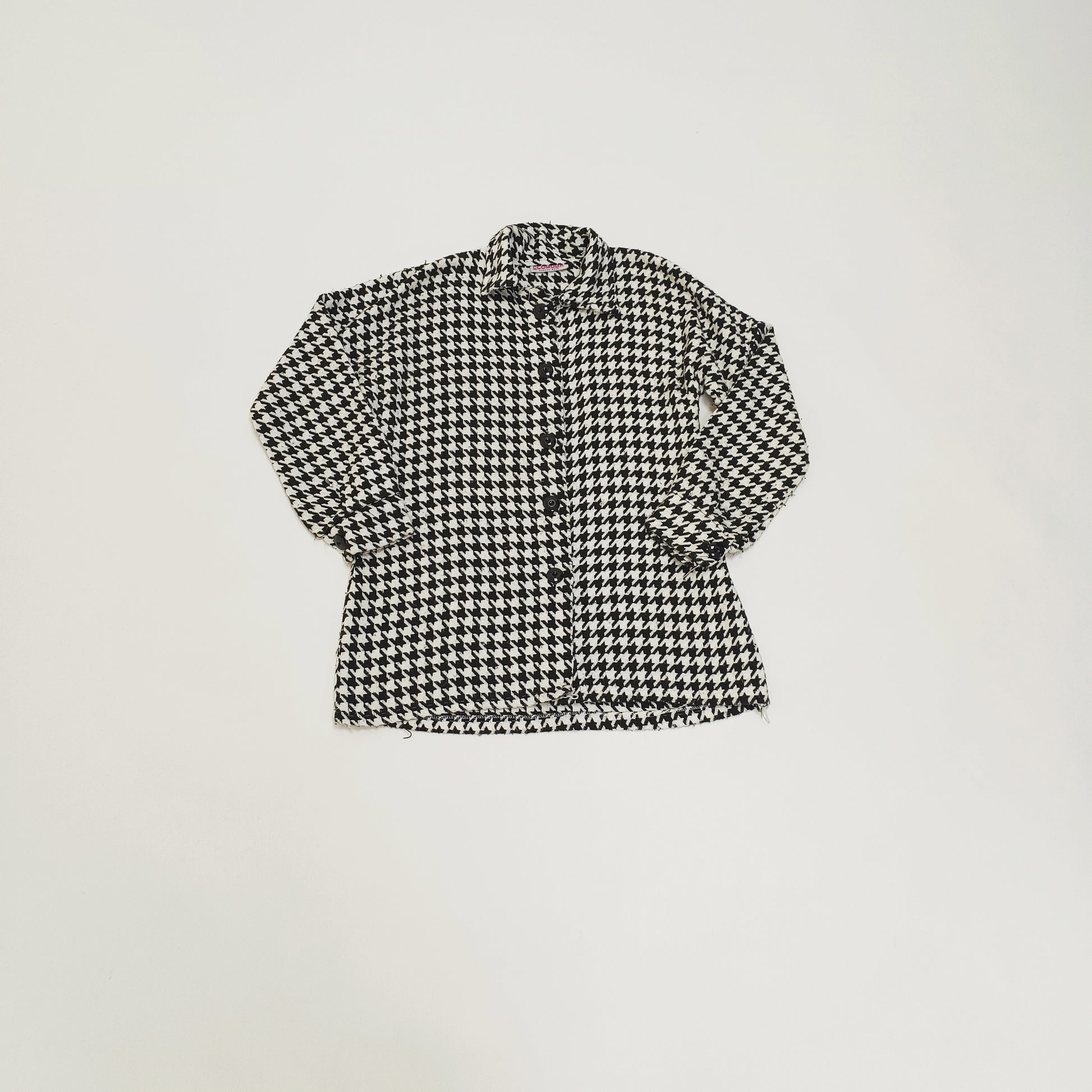 Houndstooth Long Sleeve Women's Shacket Size Medium | Preloved