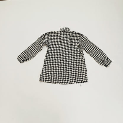 Houndstooth Long Sleeve Women's Shacket Size Medium | Preloved