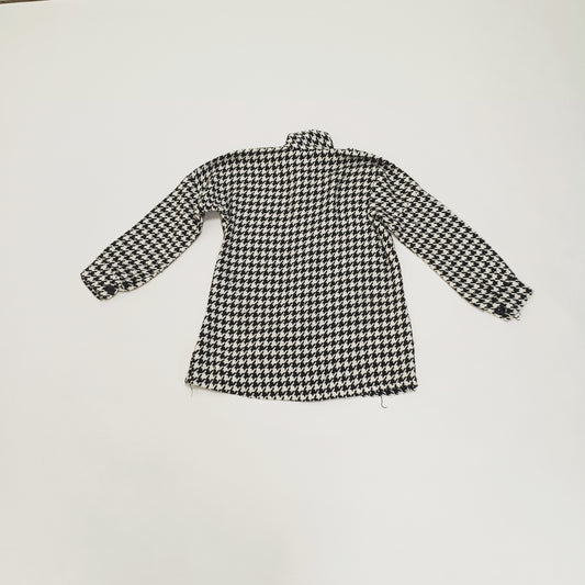 Houndstooth Long Sleeve Women's Shacket Size Medium | Preloved