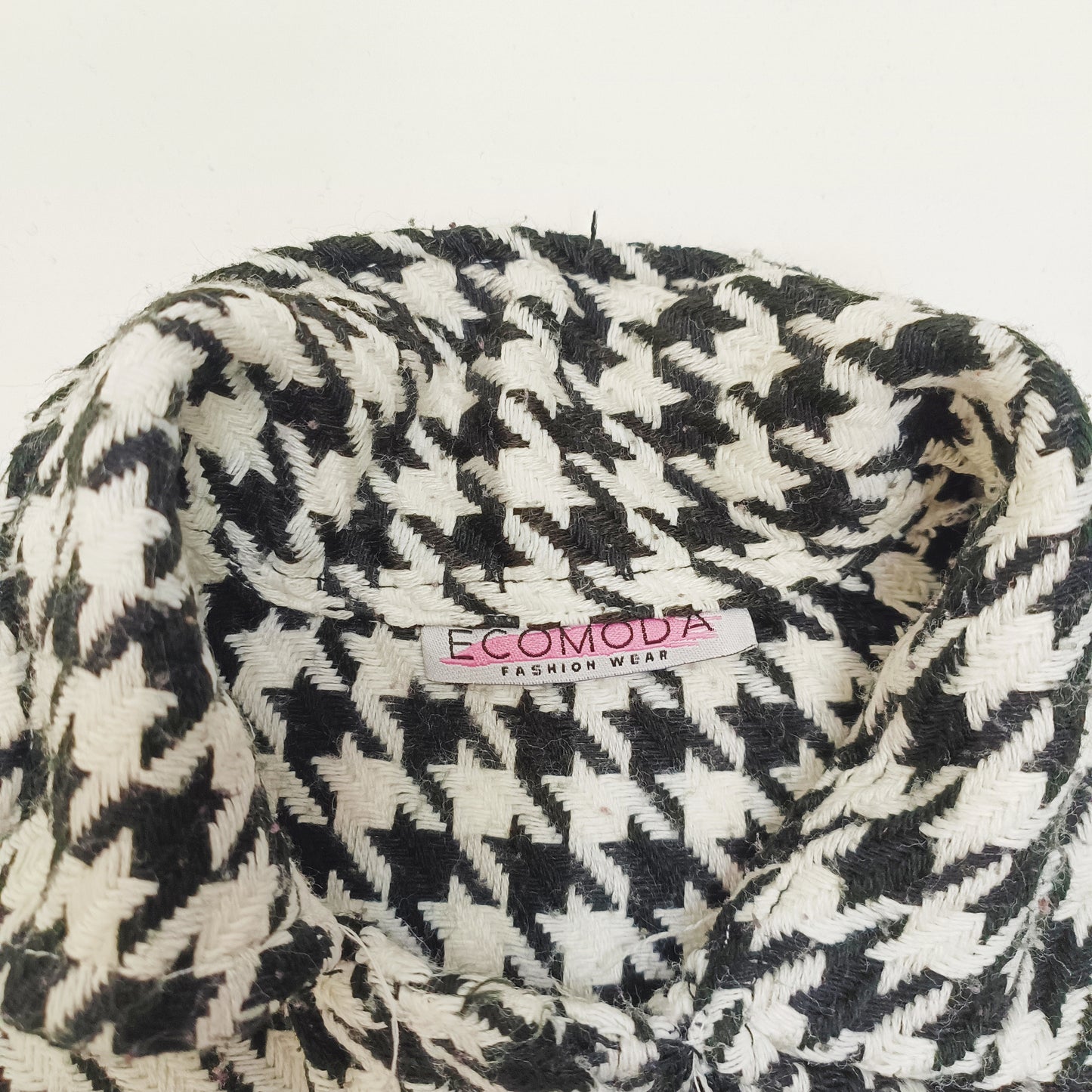 Houndstooth Long Sleeve Women's Shacket Size Medium | Preloved