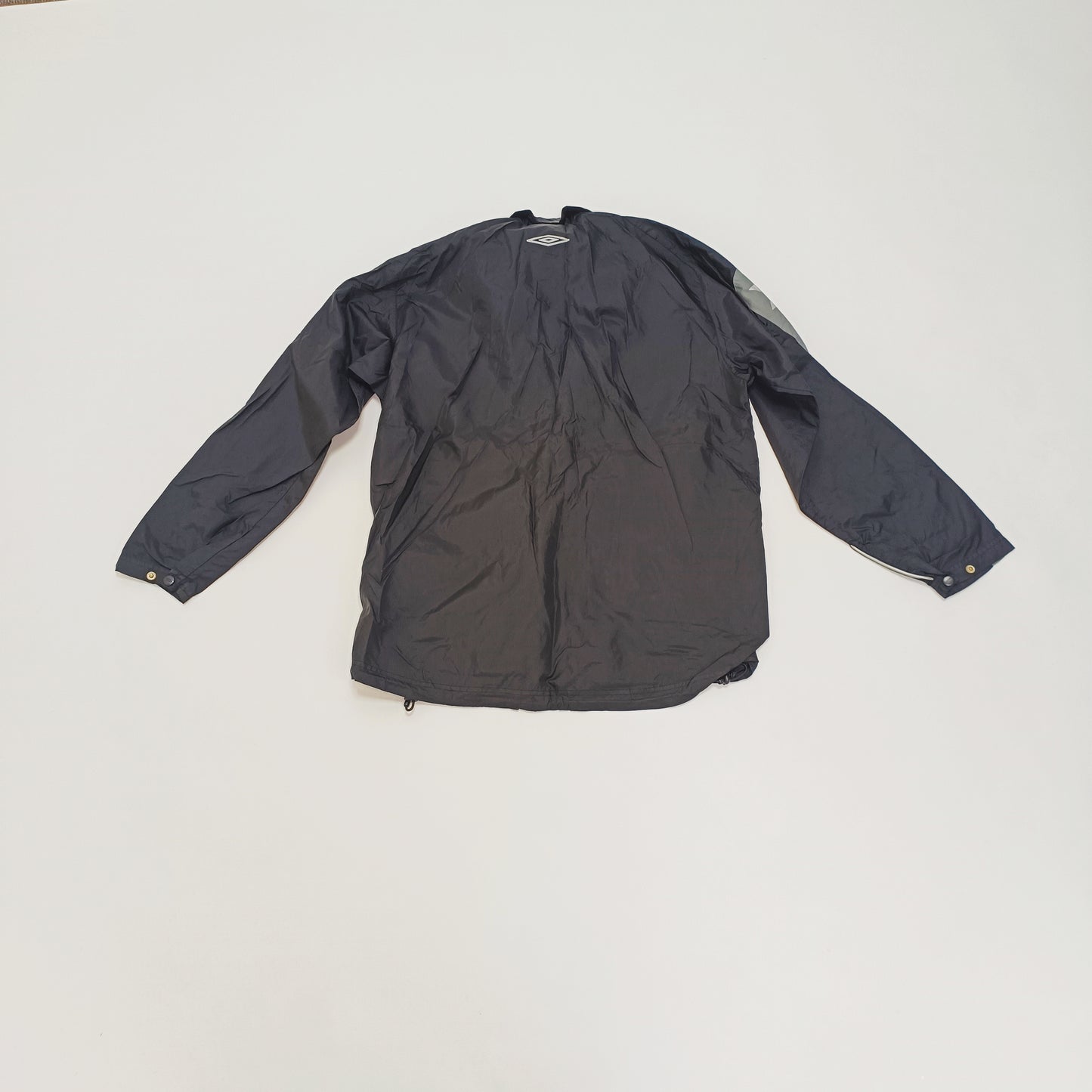 Black Sporty Zip Up Lightweight Rain Jacket Size Medium | Preloved