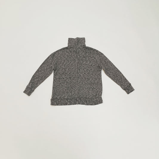 Grey Marl Funnel Neck Jumper Size Small | Preloved