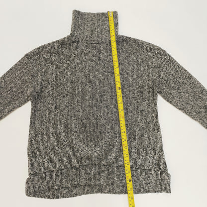 Grey Marl Funnel Neck Jumper Size Small | Preloved