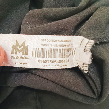 Black Fitted Womens Long Sleeve Shirt Size Medium | Preloved