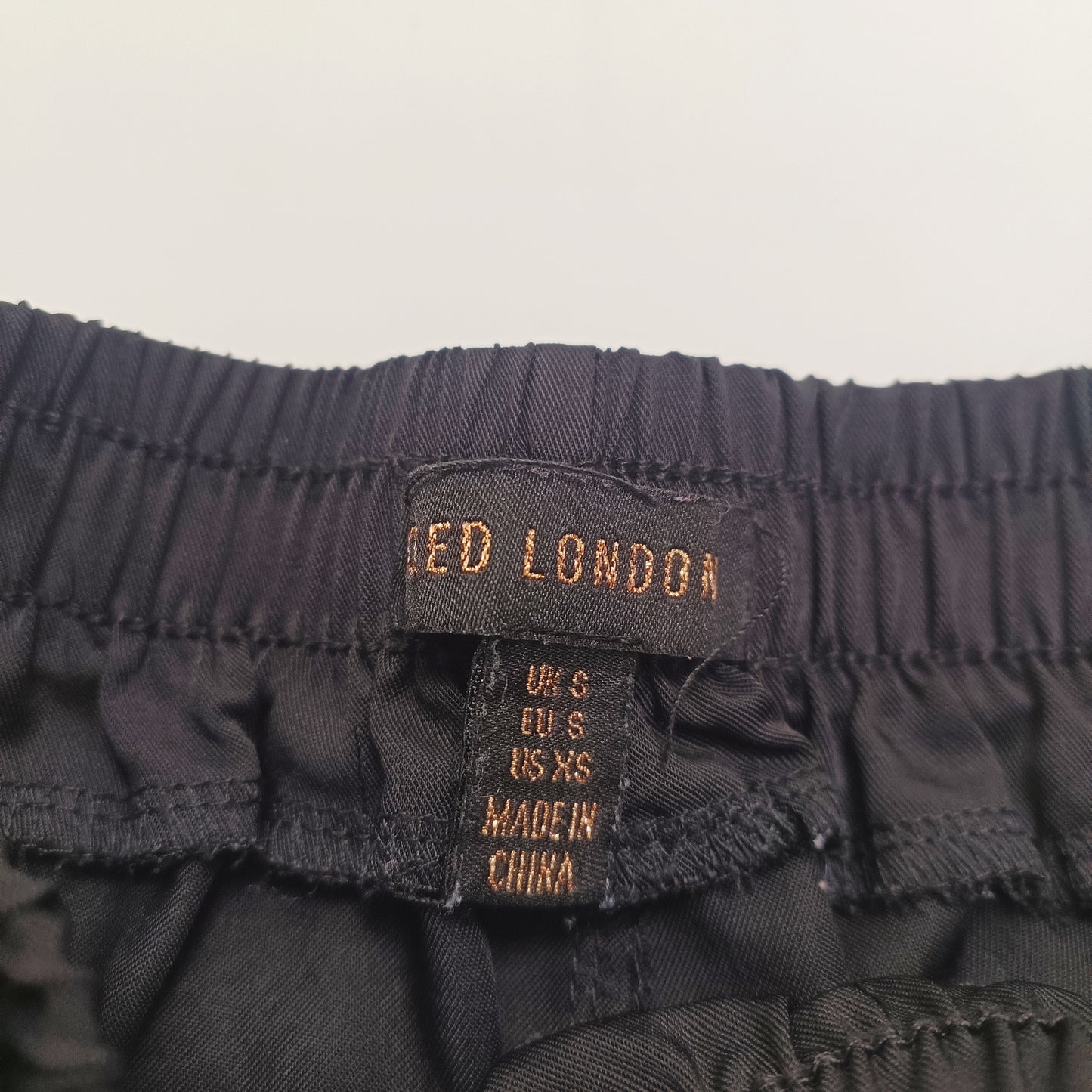 Black High Waist Tie Up Runner Shorts Size Small | Preloved