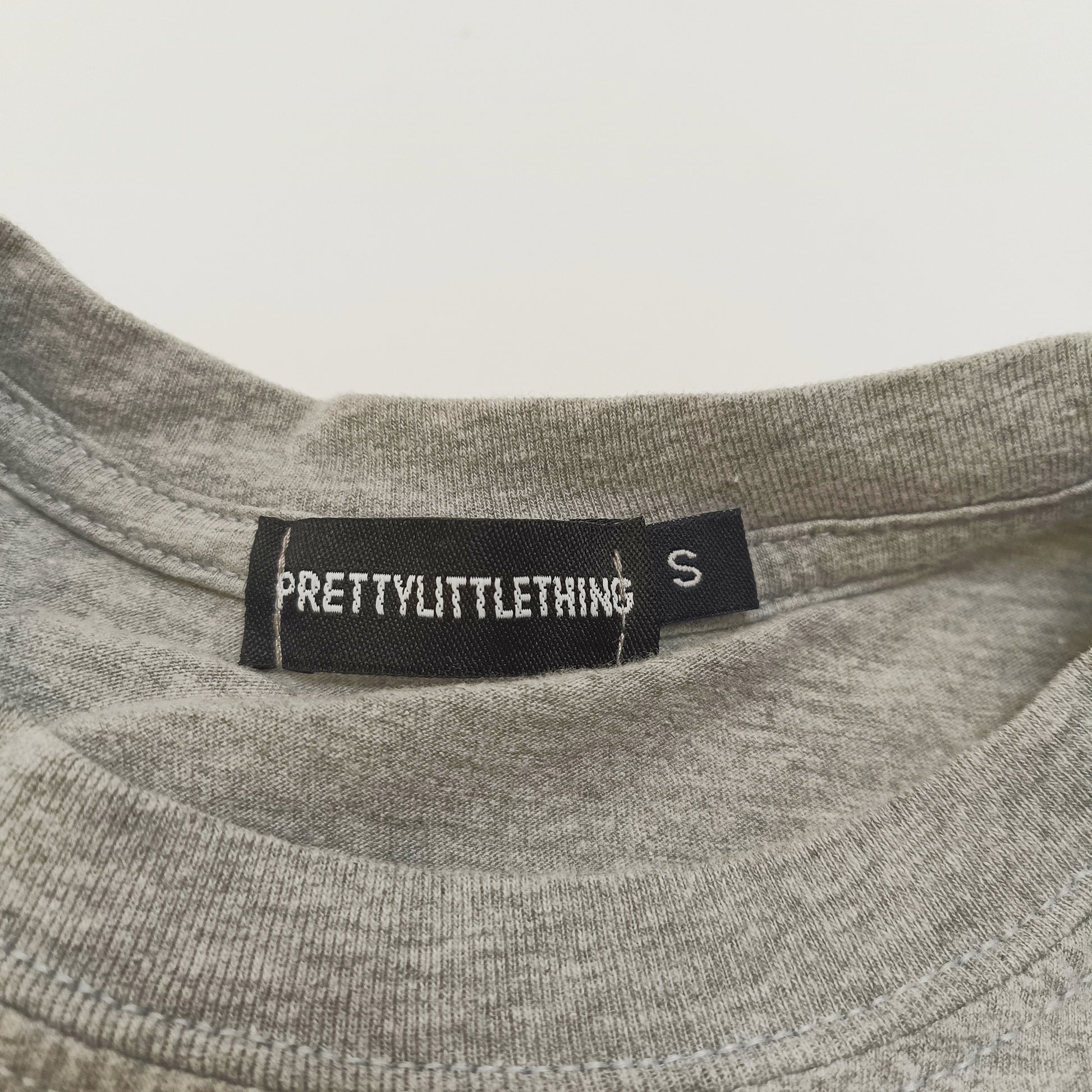 Grey Oversized Crew Neck T-Shirt Size Small | Preloved