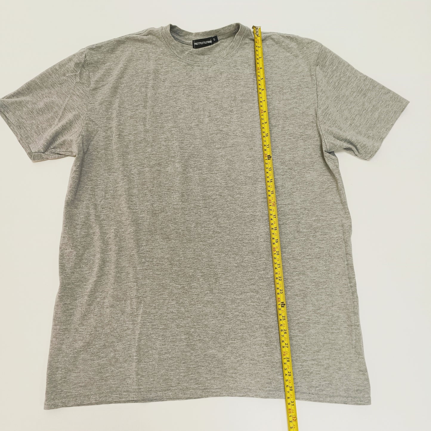 Grey Oversized Crew Neck T-Shirt Size Small | Preloved