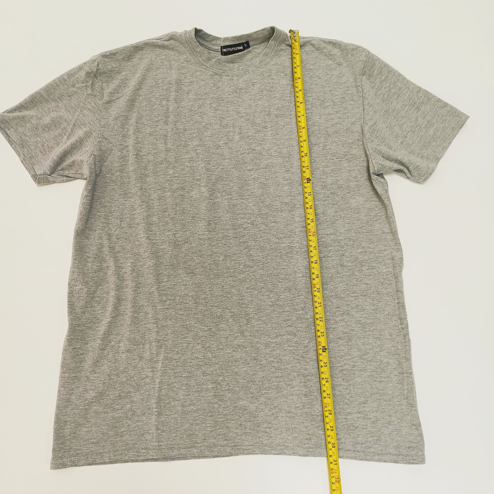 Grey Oversized Crew Neck T-Shirt Size Small | Preloved