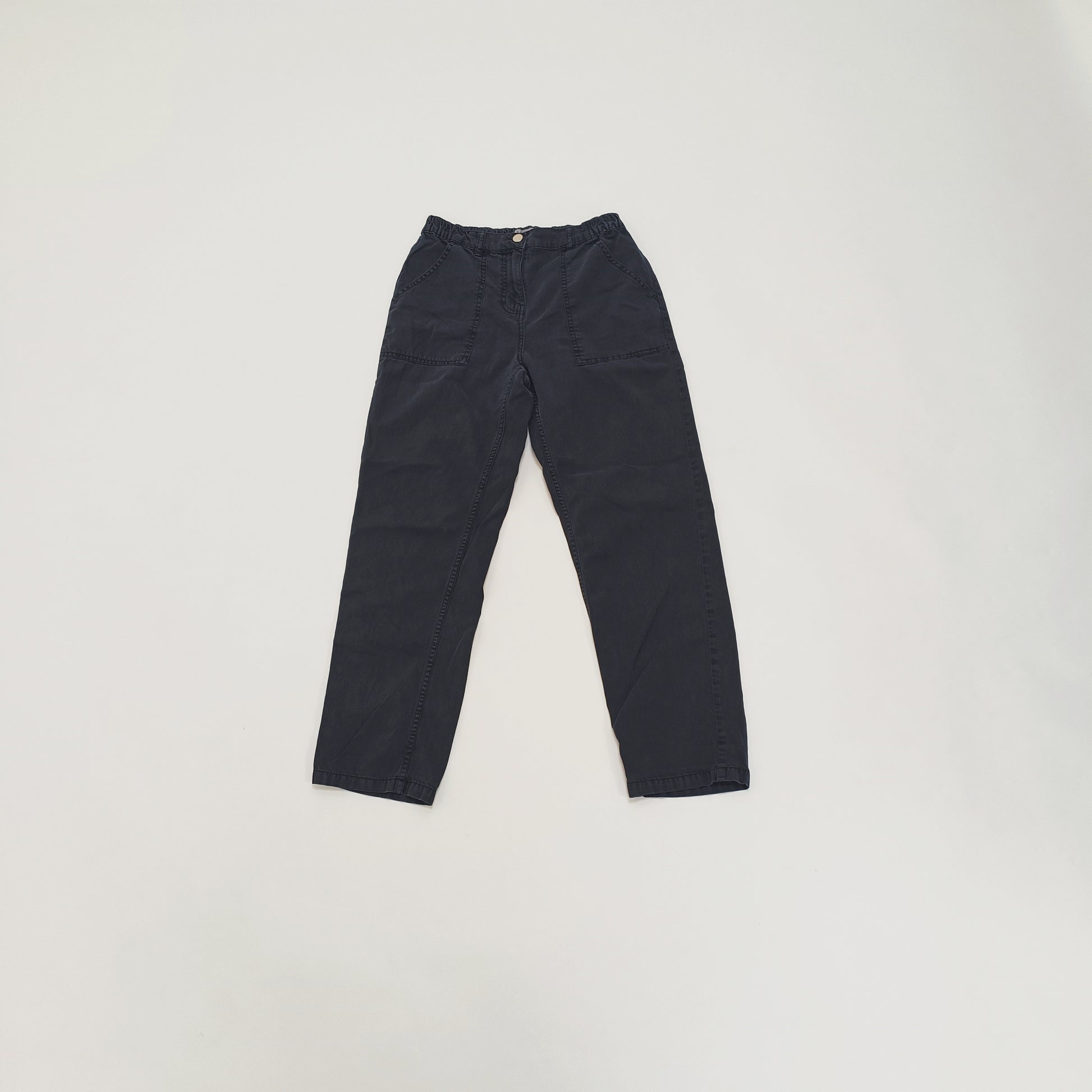 Black Mom Fit High Waist Cargo Trousers Size Small | Preloved