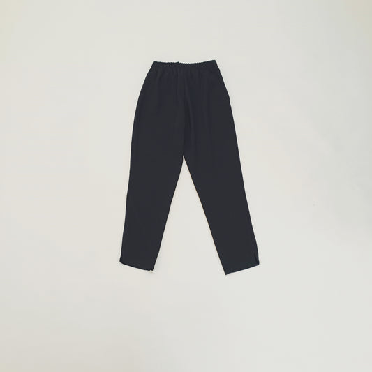 Black High Waisted Tie Up Cigarette Trousers Size Extra Small | Preloved