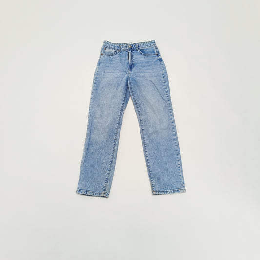 Light Wash High Waist Straight Leg Womens Jeans Size Small | Preloved