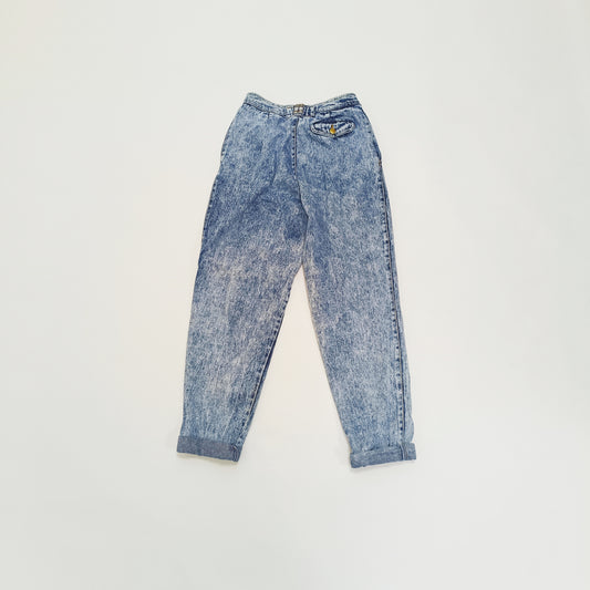 High Waist Vintage Acid Wash Mom Jeans Size Small | Preloved