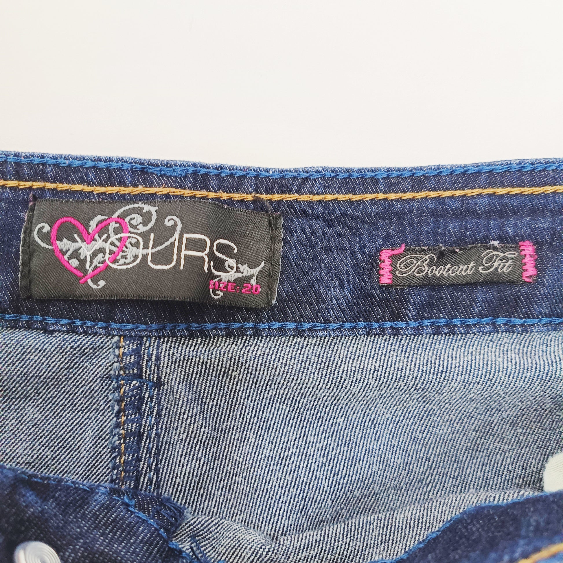 Dark Wash Bootcut Mid Waist Womens Jeans Size Extra Large | Preloved