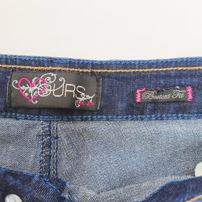 Dark Wash Bootcut Mid Waist Womens Jeans Size Extra Large | Preloved
