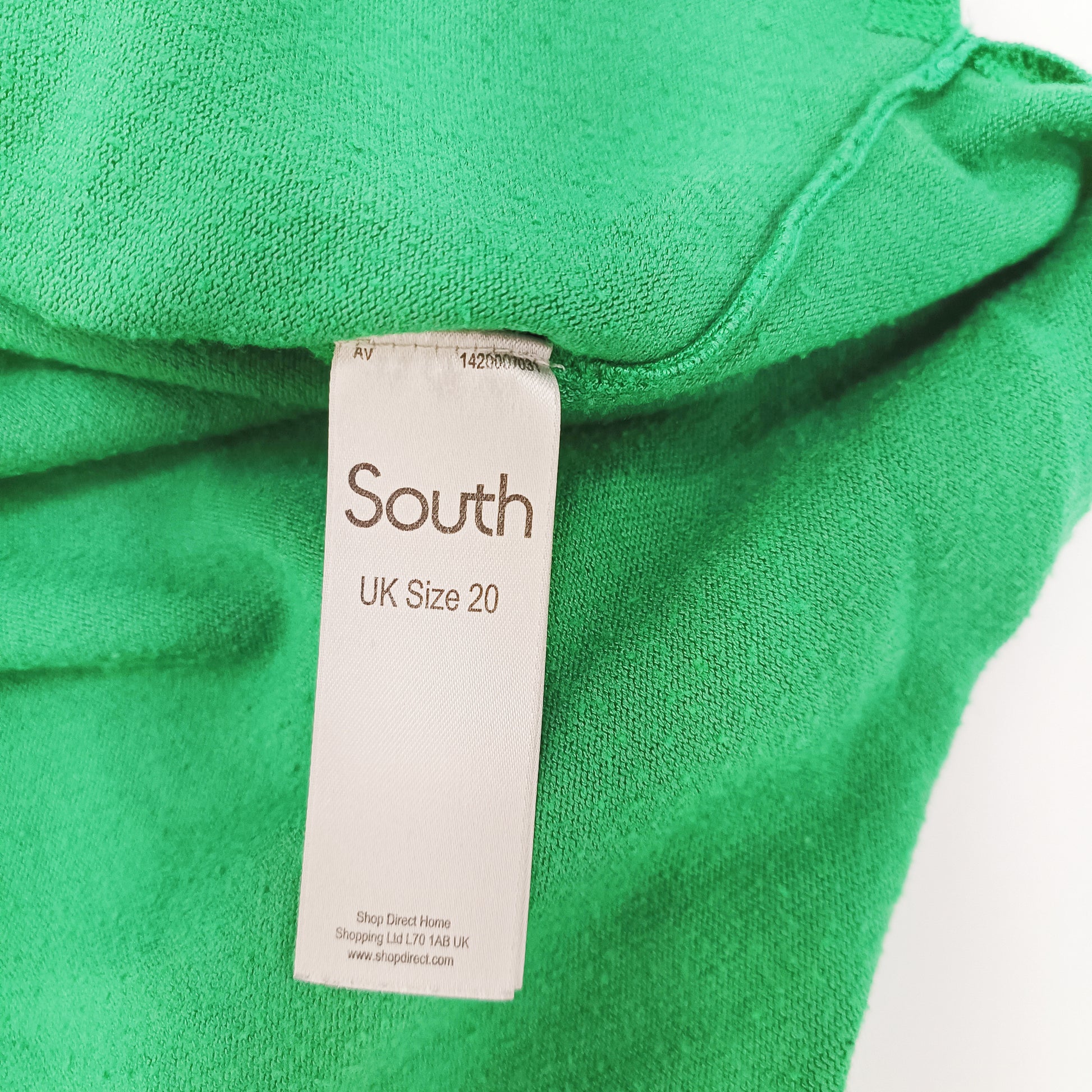 Green 3/4 Sleeve Longline Womens Jumper Size Extra Large | Preloved