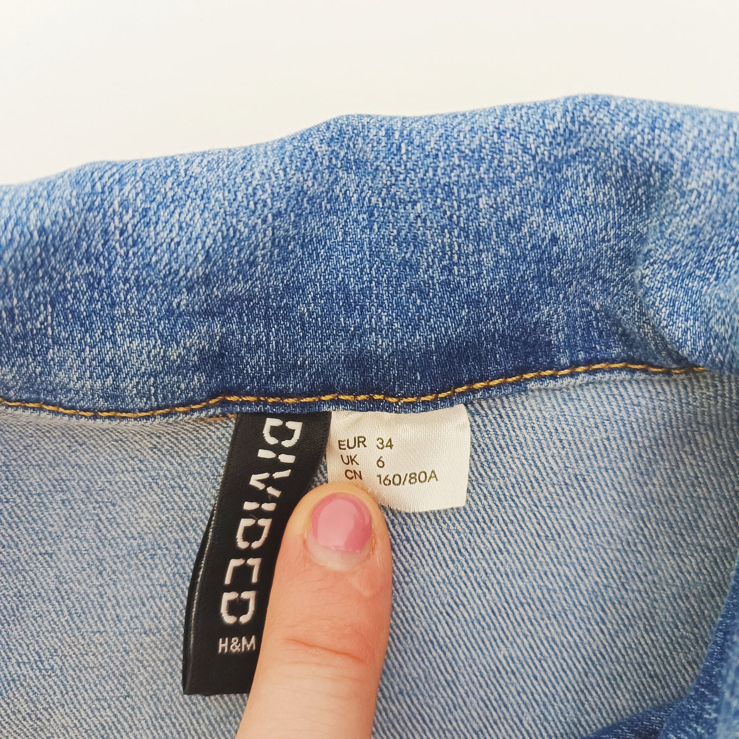 Mid Wash Denim Button Up Playsuit Size Extra Small | Preloved