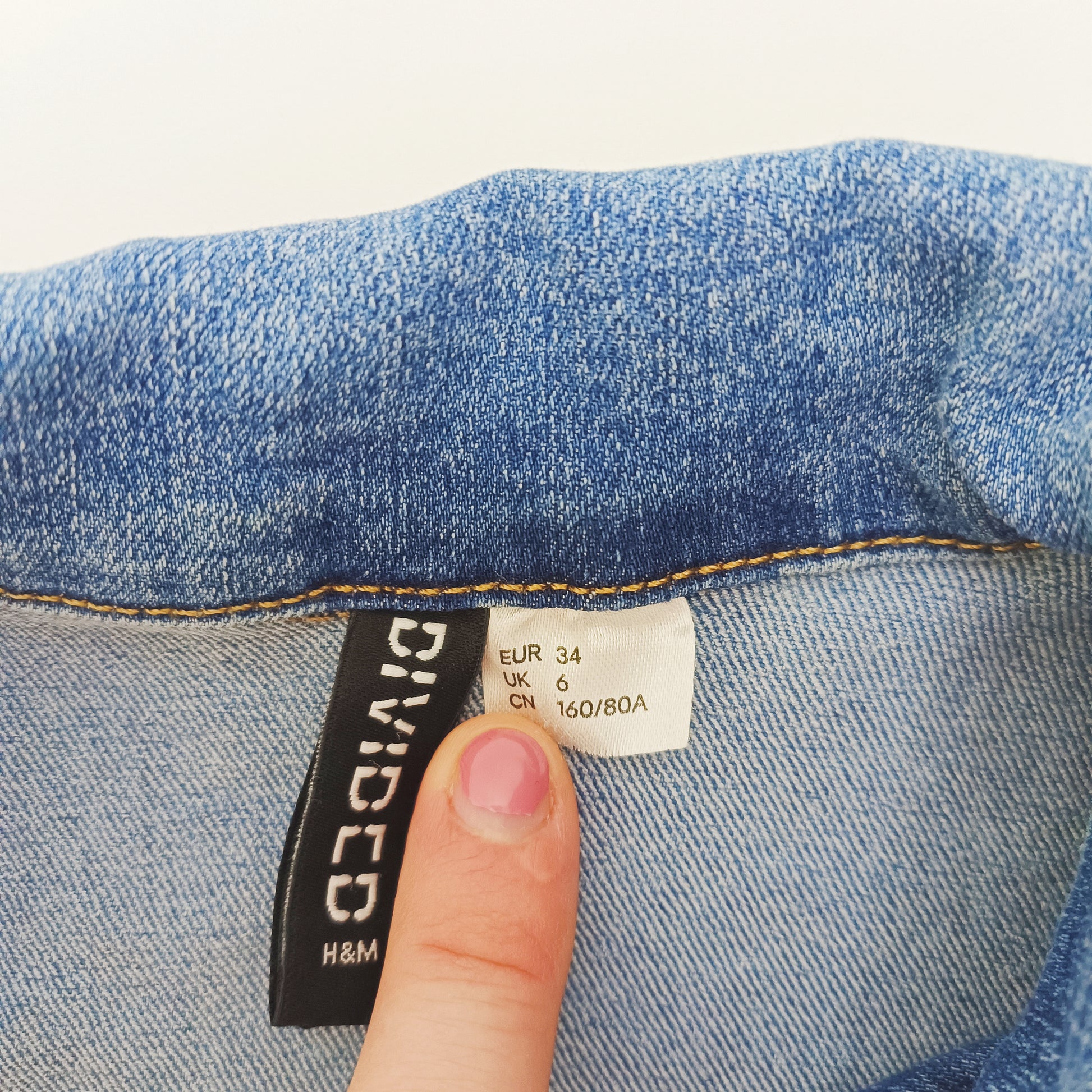 Mid Wash Denim Button Up Playsuit Size Extra Small | Preloved