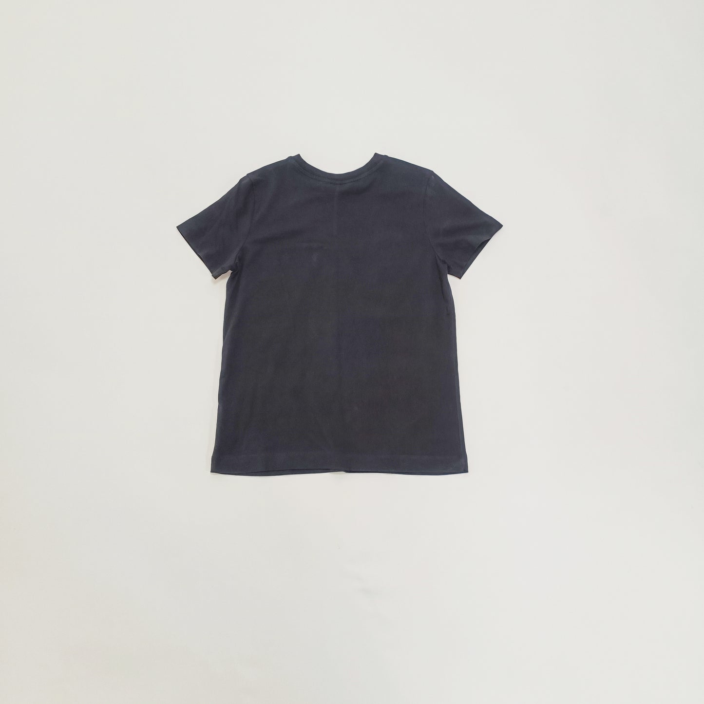 Black Embellished Bow Short Sleeve Women's T-Shirt Size Small | Preloved