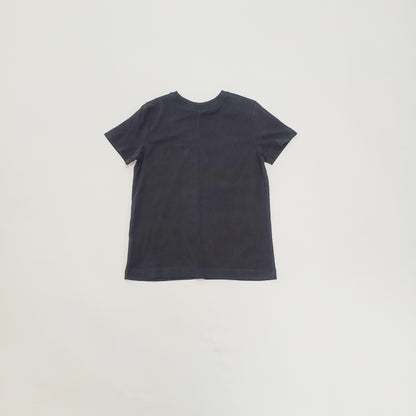 Black Embellished Bow Short Sleeve Women's T-Shirt Size Small | Preloved