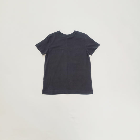 Black Embellished Bow Short Sleeve Women's T-Shirt Size Small | Preloved