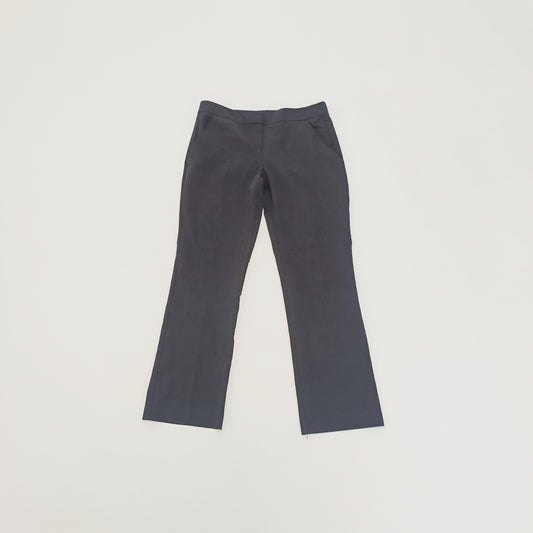 Black Low Rise Tailored Flared Womens Trousers Size Small | Preloved