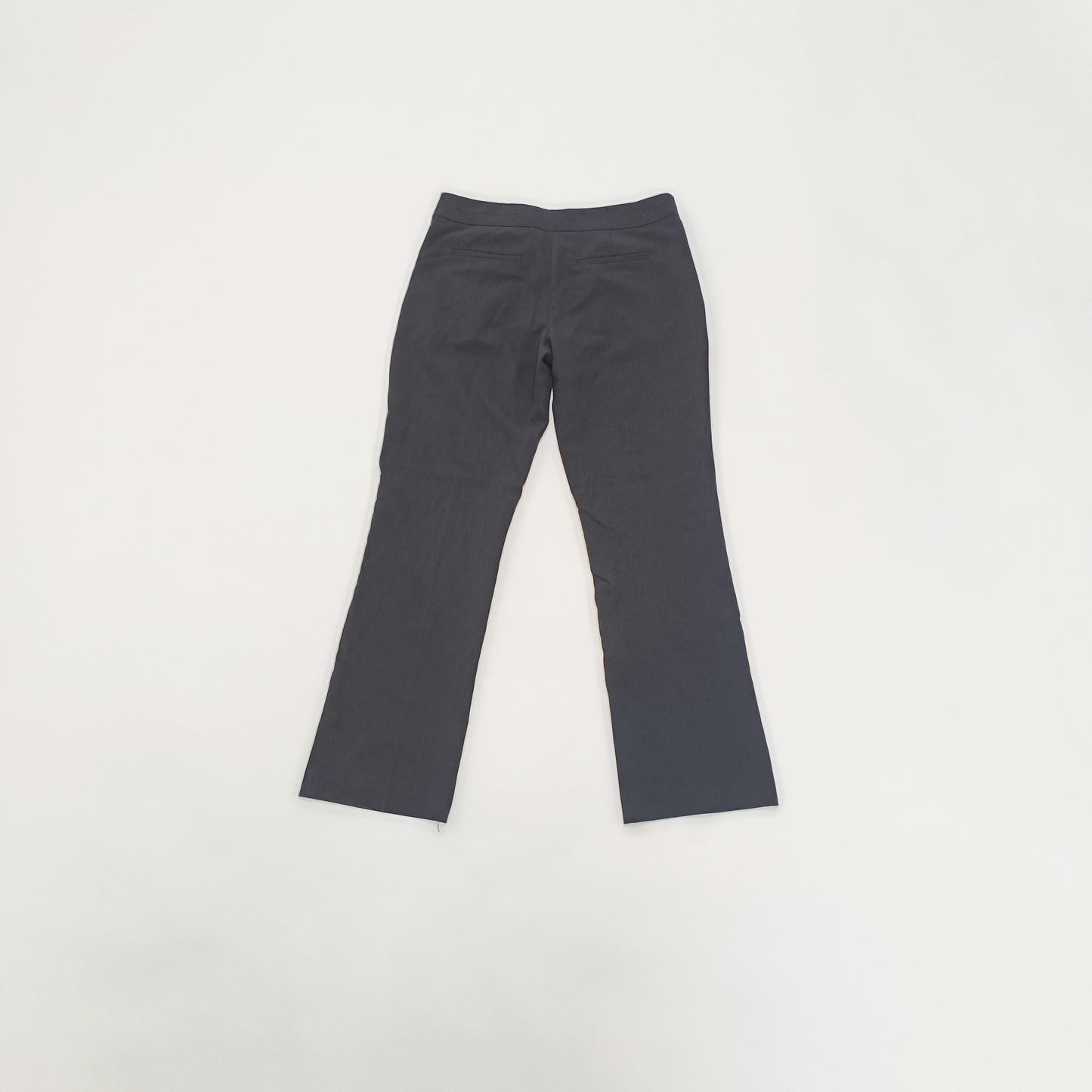 Black Low Rise Tailored Flared Womens Trousers Size Small | Preloved