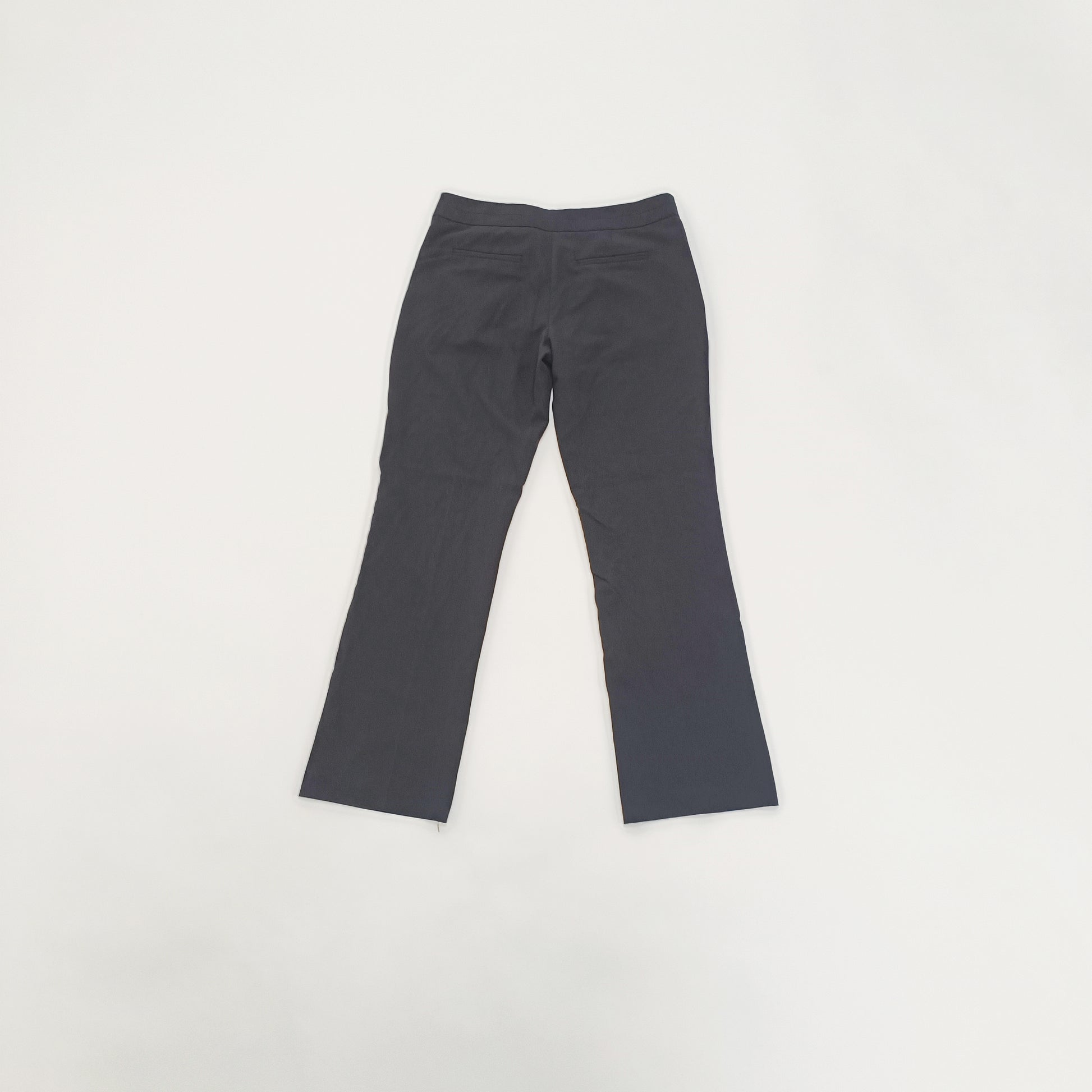 Black Low Rise Tailored Flared Womens Trousers Size Small | Preloved
