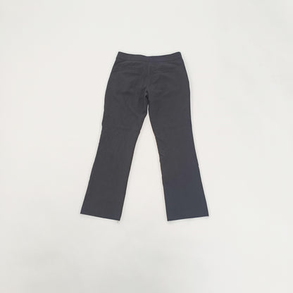 Black Low Rise Tailored Flared Womens Trousers Size Small | Preloved