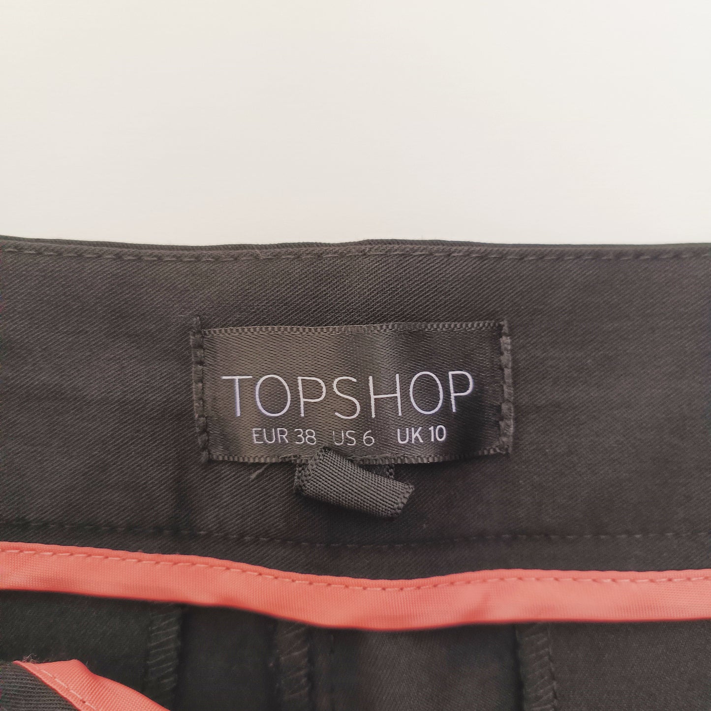 Black Low Rise Tailored Flared Womens Trousers Size Small | Preloved