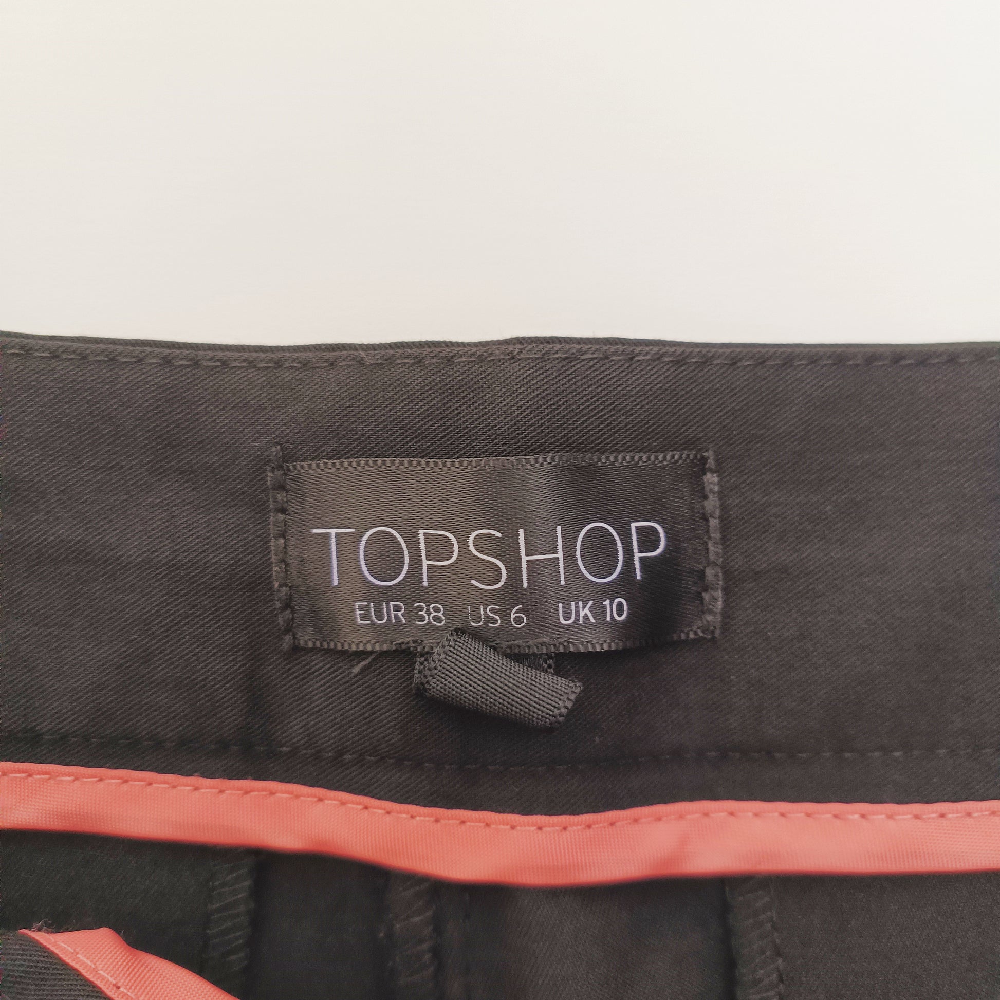 Black Low Rise Tailored Flared Womens Trousers Size Small | Preloved